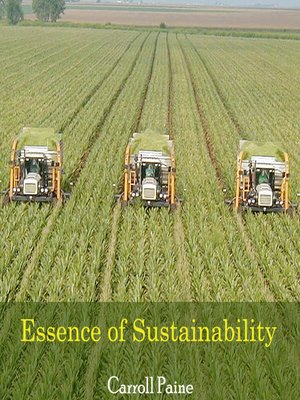 cover image of Essence of Sustainability